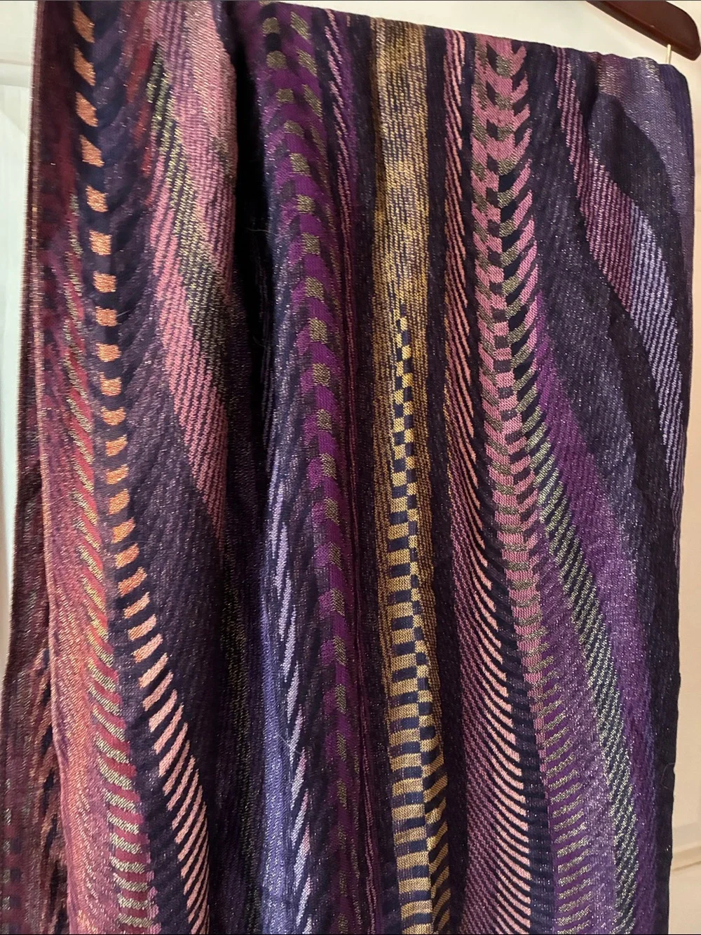 SILKBLEND PASHMINA WRAP CHECKERED MOTIF